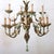 Metal Chandelier in Iron, Brass and Lacquered Wood, 20th Century For Sale - Image 7 of 13