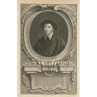 Jacobus Houbraken, Portrait of Henry Howard, Earl of Surrey, Print For Sale