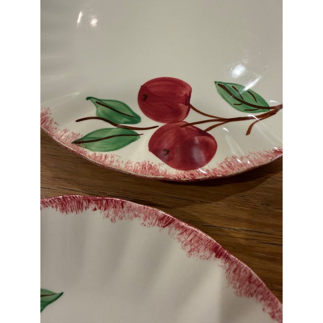 Bring vintage American charm to your tabletop with this beautiful, matched set of four (4) dinner plates by Blue Ridge...