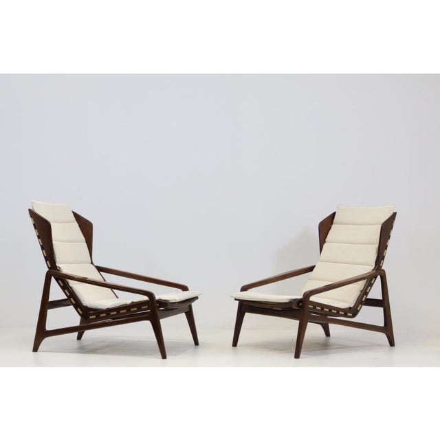 Vintage Lounge Chairs by Gio Ponti for Cassina, 1957, Set of 2 For Sale - Image 15 of 18