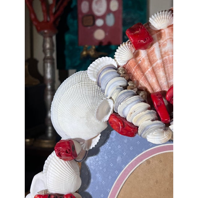 Vintage Italian Baroque Grotto Style Wall Hanging Picture Frame For Sale - Image 11 of 12