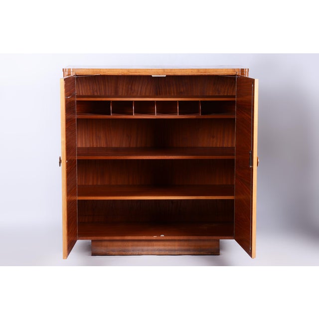 Art Deco Maple Wardrobe by J. Halabala for Up Zavody, Czech, 1930s For Sale - Image 3 of 16