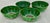 Set of antique Chinese export all bowl are slightly porcelain bowls hand decorated with boc choy leaves and butterflys.