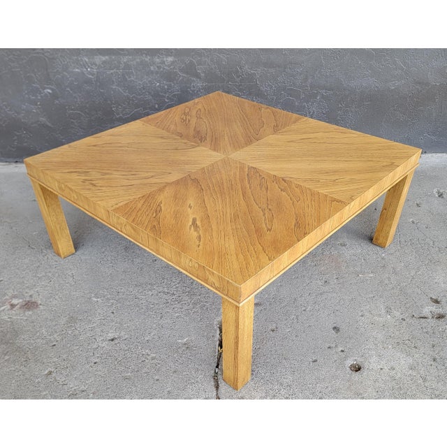Milo Baughman Parsons Square Coffee Table Manner of Milo Baughman For Sale - Image 4 of 11