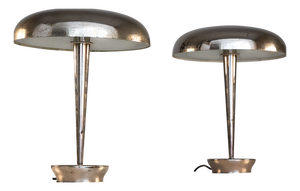 Steel D4639 Table Lamps from Stilnovo, 1950s, Set of 2