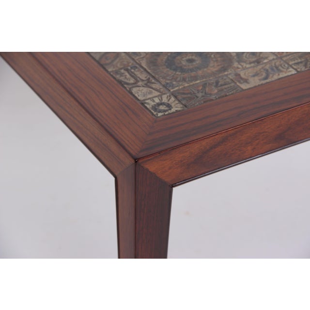 Coffee Table by Nils Thorsson / Royal Copenhagen for Haslev Møbelsnedkeri, 1970s For Sale - Image 10 of 13