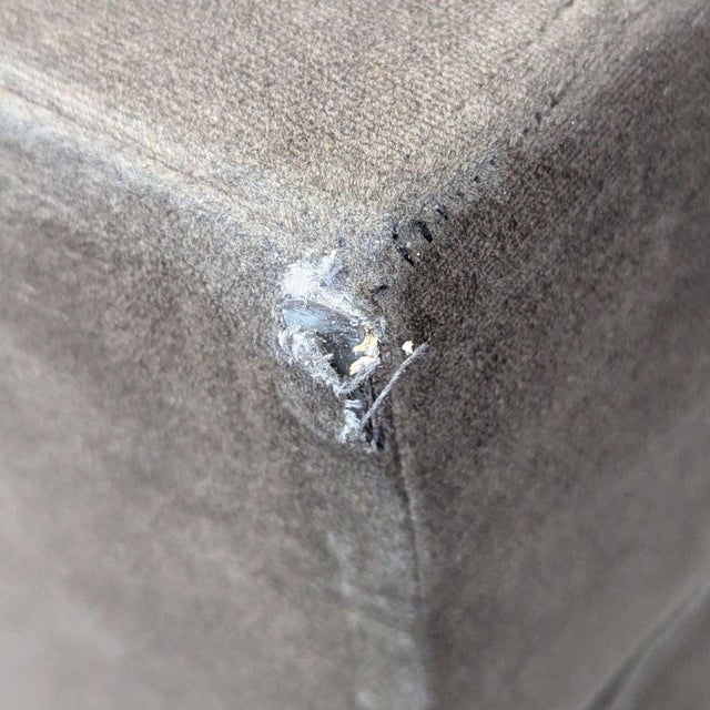Textile Room & Board 3-Seat Gray Sofa For Sale - Image 7 of 10