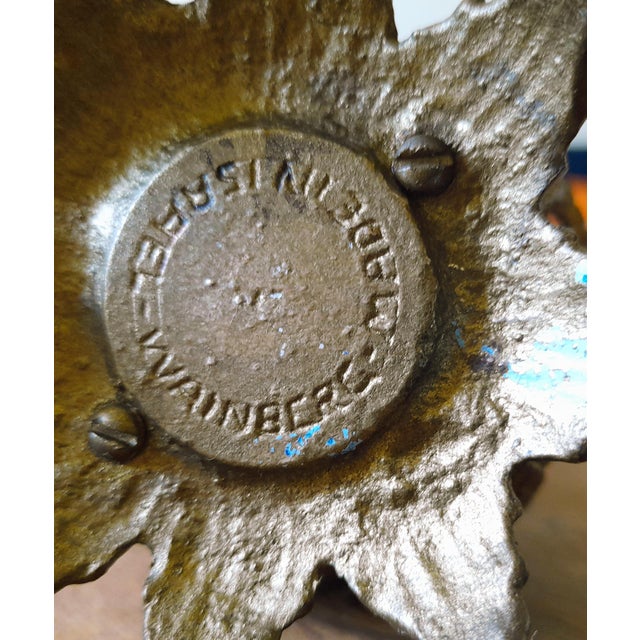 Brutalist Menorah Candleholder in Bronze by Wainberg, 1970s For Sale - Image 13 of 14