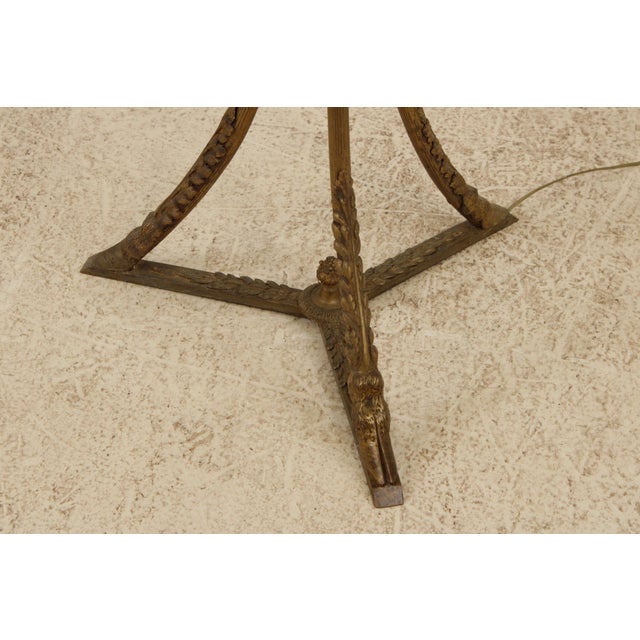 Art Nouveau Vintage Bronze Art Nouveau Floor Lamp For Sale - Image 3 of 15