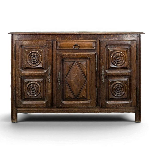 Oak Sideboard in the style of Dudouyt For Sale - Image 10 of 10