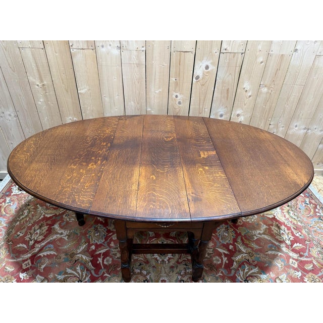 Antique Dining Table in Oak, 1890s For Sale - Image 3 of 10