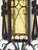 1970s The Feldman Co. Spanish Revival Style Wrought Iron & Stain Glass Lantern For Sale - Image 9 of 12