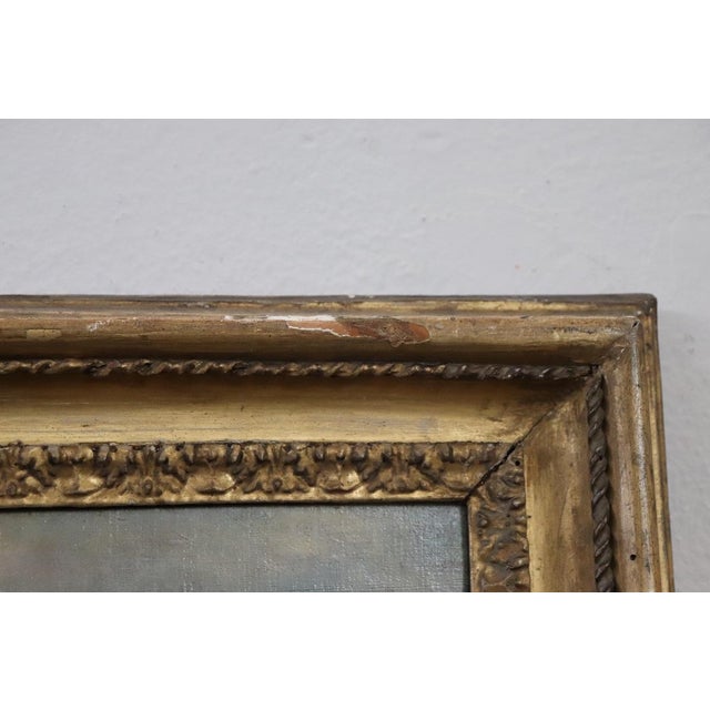 Italian Artist, Landscape, Oil Painting on Canvas, Mid-19th Century, Framed For Sale - Image 3 of 14