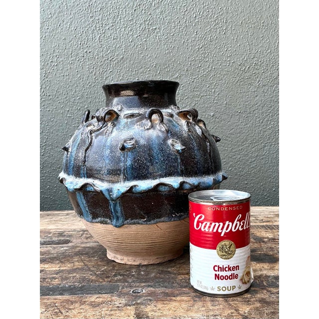 Late 20th Century Vintage Original Studio Pottery Urn For Sale - Image 5 of 12