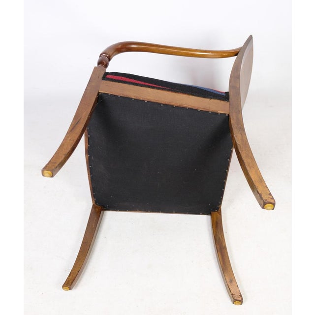 Brown Set of Antique Empire Style Armchairs in Mahogany, 1920s For Sale - Image 8 of 11