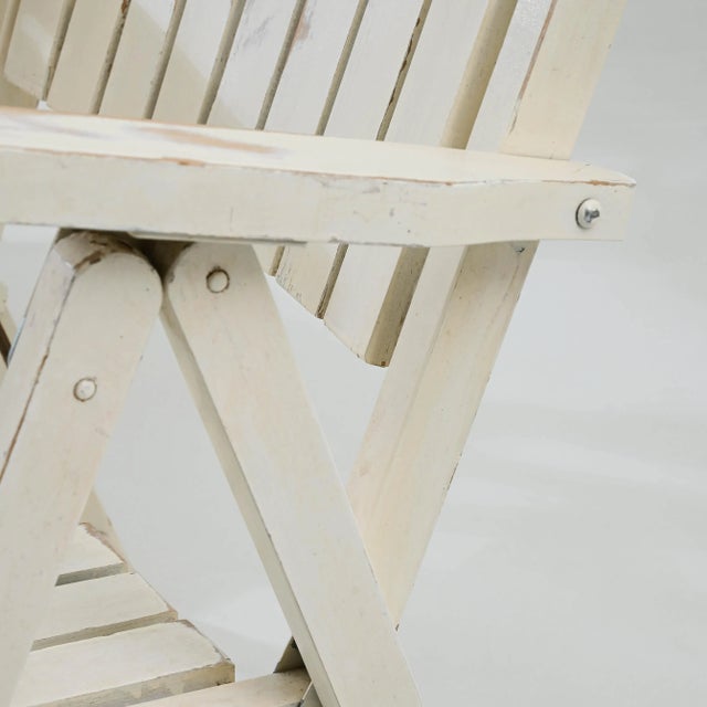 20th Century French Wooden Garden Chairs, Set of Four For Sale - Image 12 of 12