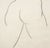 1950s Mid Century Figurative Charcoal Line Drawing, "Girl Walking Away" by Mariellen Ehlers For Sale - Image 5 of 8