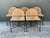 Vintage Woven Rush and Metal Dining Chairs - Set of 5 For Sale - Image 4 of 13