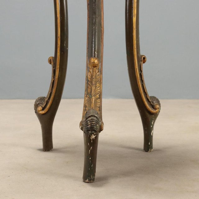 Brown Barocchetto Style Plant Stand, Italy, Early 1900s For Sale - Image 8 of 10