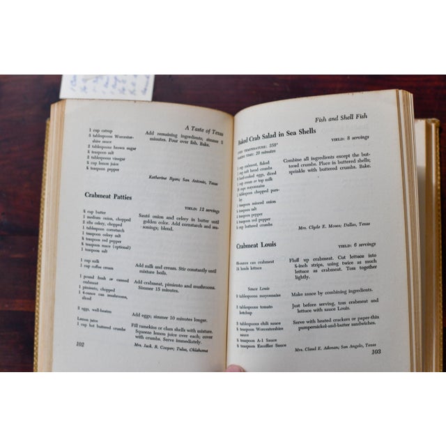 1949 a Taste of Texas Favorite Texan Recipes Collected for Neiman Marcus Vintage Cookbook For Sale - Image 12 of 16