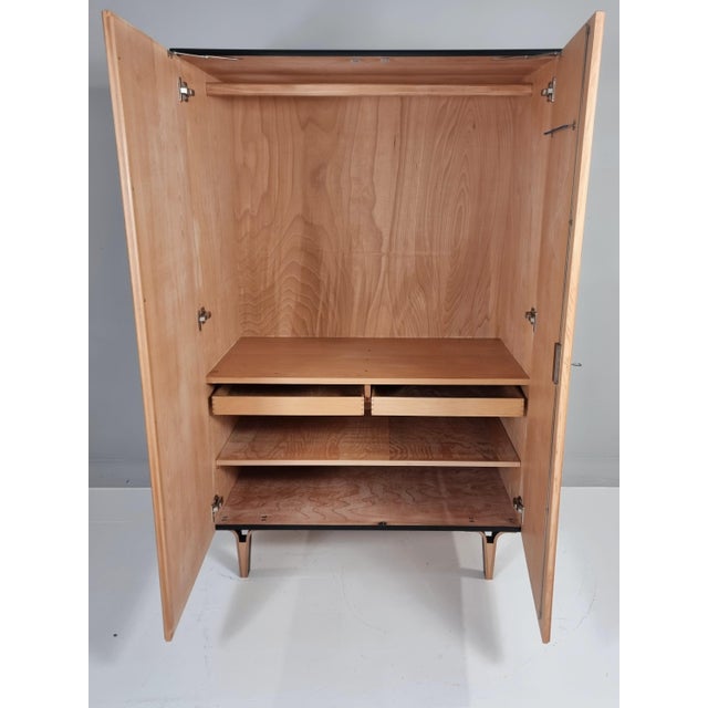 Vintage Wardrobe in Beech, 1970s For Sale - Image 3 of 14