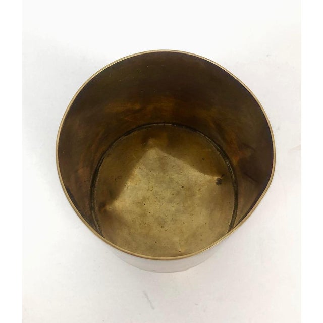 Art Deco Cigarette Container in Brass, 1925 For Sale - Image 6 of 10