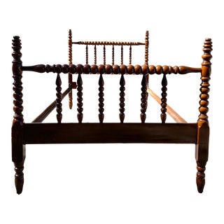 Vintage Twin Size Jenny Lind Spindle or Spool Bed For Sale