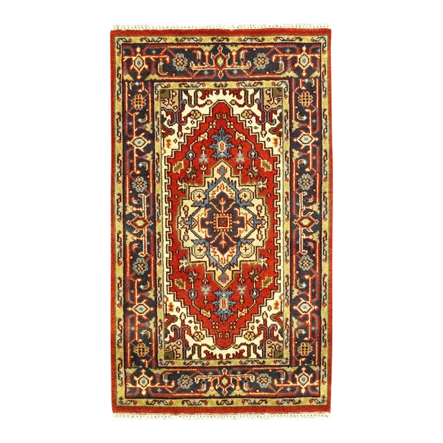 2020s Fine Hand Knotted Persain Serapi Design For Sale