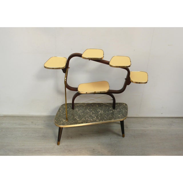 Large Mid-Century Modern German Side Table with 6 Levels, 1950s For Sale - Image 6 of 6