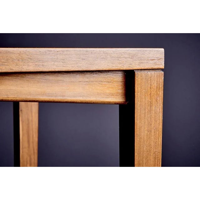 Wood Side Table on Castors by Wilhelm Renz, 1960s For Sale - Image 7 of 8