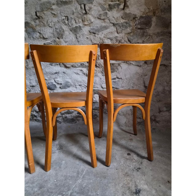 Vintage Baumann Bistro Chairs, France, 1950s, Set of 6 For Sale - Image 10 of 18