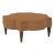 Belle Etoile Ottoman, Cinnamon Velvet For Sale