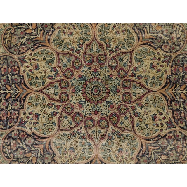 1900 Antique Persian Kerman Lavar Rug- 9′ × 14′ For Sale - Image 12 of 12