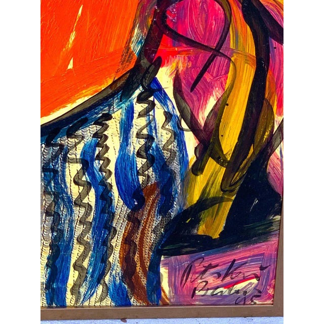 Late 20th Century Abstract Portrait Titled "Elisabeth Taylor", Peter Keil, Berlin, 1995 For Sale In West Palm - Image 6 of 9