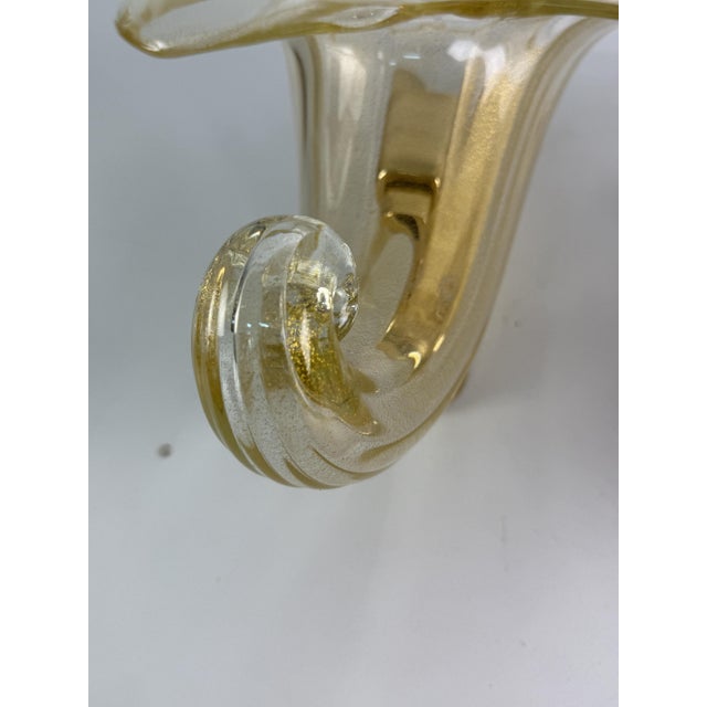 Murano Glass Cornucopia Wall Lamps, 1960s, Set of 2 For Sale - Image 13 of 16