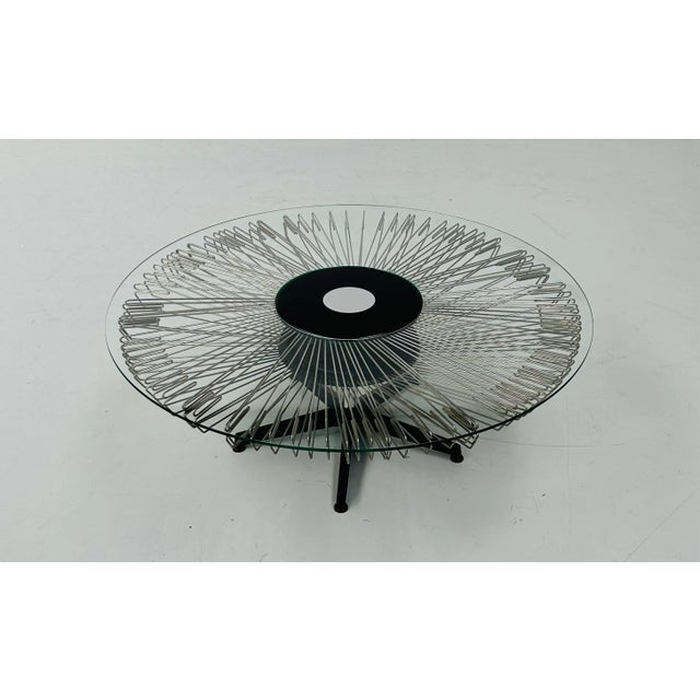 Italian Rotating Glass Top Coffee Table from Prada, 1990s. For Sale - Image 12 of 13