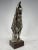 Beautiful silver laminated statuette, with wooden base, depicting a woman in classic Art Nouveau style, 1920s. Excellent...