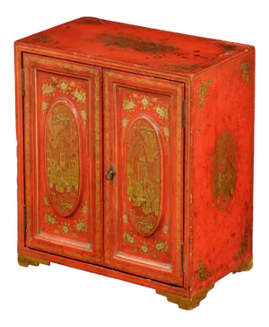 Antique Chinese Export Jewelry Box, Circa 1850