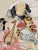 Japanese Vintage Japanese Shikishi Board Painting "Seven Lucky Gods" Signed Yoshinaka For Sale - Image 3 of 10