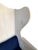 Greige Vintage Rh Pale Grey Wood Wingbak Chair W/Navy Blue Seat For Sale - Image 8 of 11