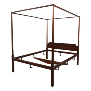 Eldred Wheeler Queen Size Cherry Canopy Bed For Sale