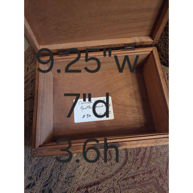 Carved Wood Box For Sale In San Antonio - Image 6 of 7