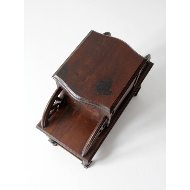 Antique Humidor Smoking Stand For Sale - Image 13 of 13
