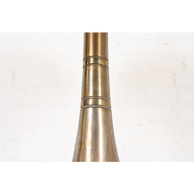 Tiffany Studios Style Arts & Crafts Bronze Table Lamp With Stained Glass Shade, Circa 1930s For Sale In South Bend - Image 6 of 12