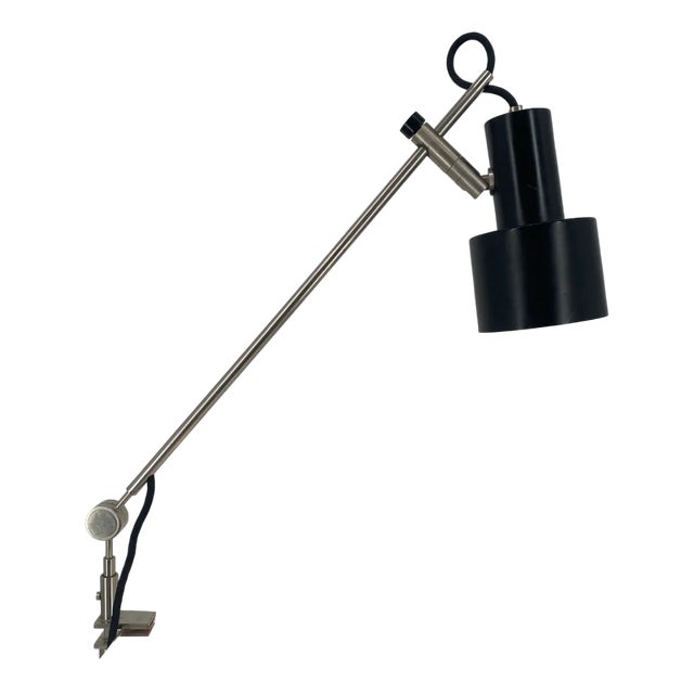 Model 256 Clamp Desk Lamp by Tito Agnoli for Oluce, 1950s For Sale