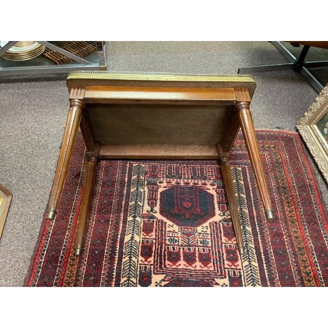 French Mid 20th Century French XVI Style Marble Top Table With Pierced Gallery Edge For Sale - Image 3 of 8
