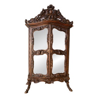 Monumental French Display Cabinet with Bourbon Coat of Arms, 1740 For Sale
