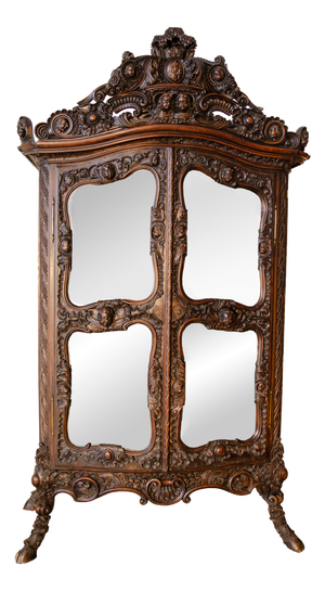 Monumental French Display Cabinet with Bourbon Coat of Arms, 1740