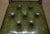 Late 19th Century Four Fine Antique Victorian Green Leather Hardwood Chesterfield Dining Chairs 4, 1880, Set of 4 For Sale - Image 5 of 18