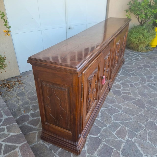 18th Century Turin Villa Walnut Sideboard For Sale - Image 11 of 17